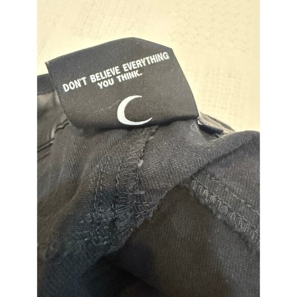 Killstar medium gothic Dean denim overalls bib shorts SH 3008 - Picture 7 of 10